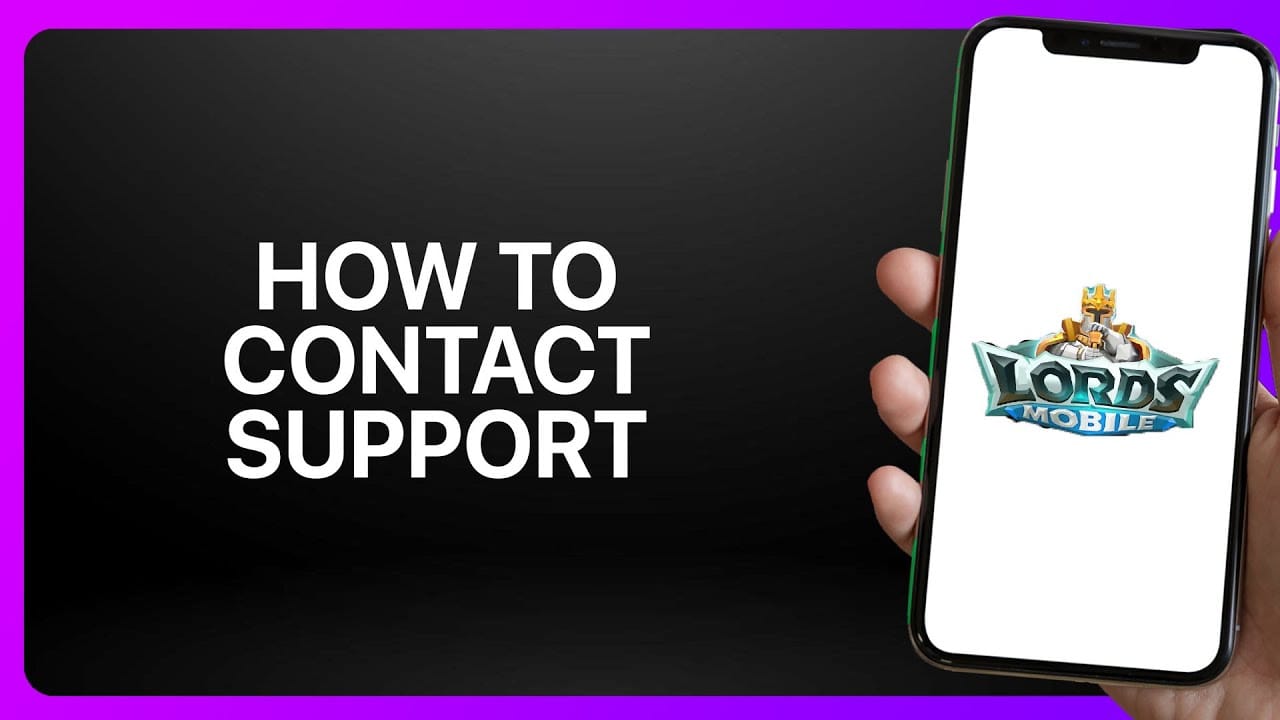 Guide image showing the required Lords Mobile support proof such as IGG ID, order ID, receipt screenshot, timestamp, currency, and error message.