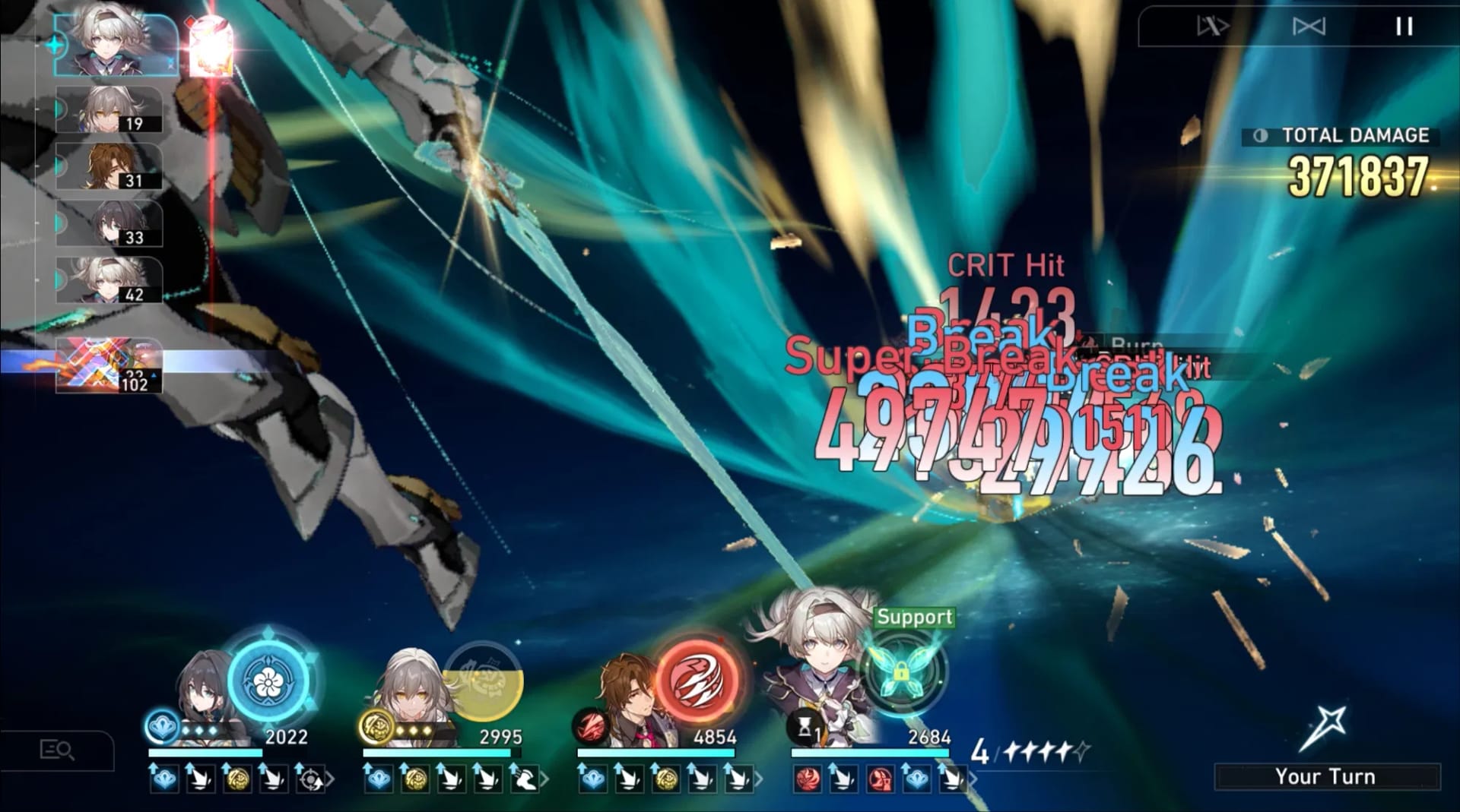 Honkai Star Rail Super Break mechanic guide showing damage scaling with Break Effect