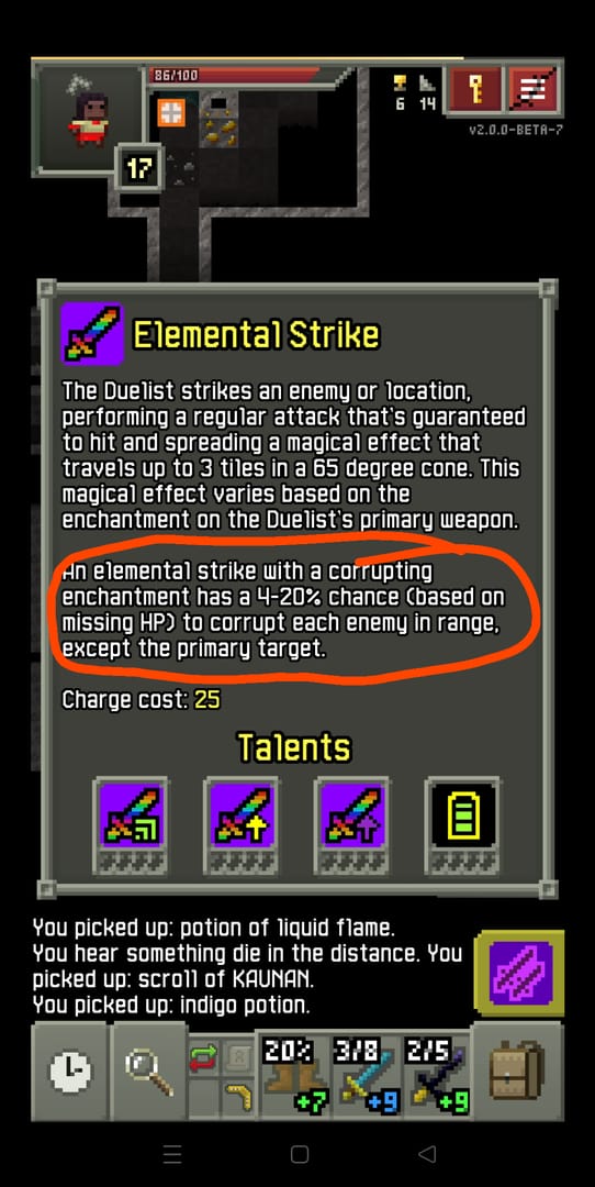 IMO weapon enchant equipment image showing a bossing-focused upgraded weapon