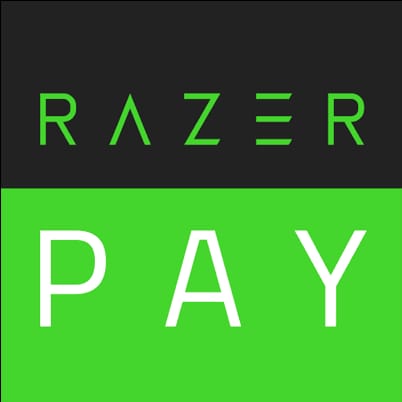 Guide visual for tracking a Razer Pay Link Top-Up order using order ID, receipt, and wallet history