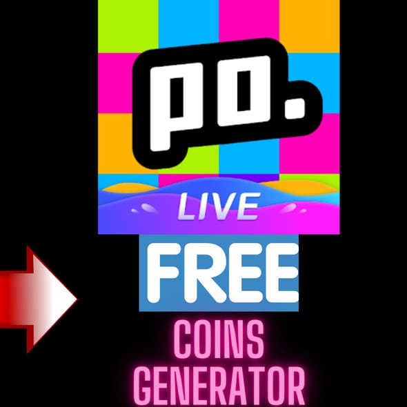 Comparison visual showing official Poppo Live Coins reward methods versus fake coin generator scams