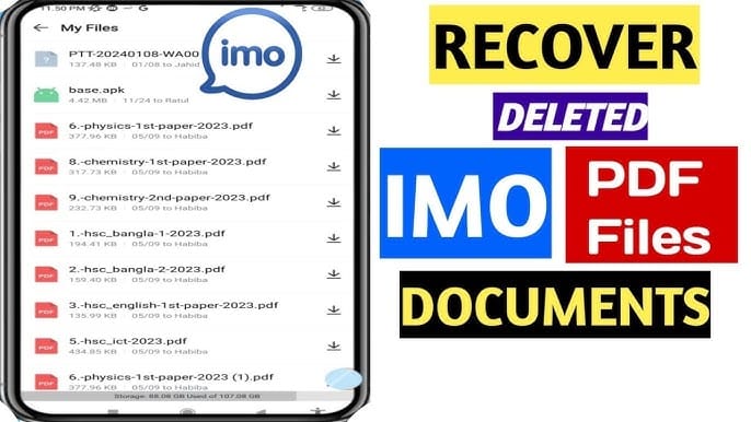 imo app screen for checking account ID and restore purchase steps after an App Store payment