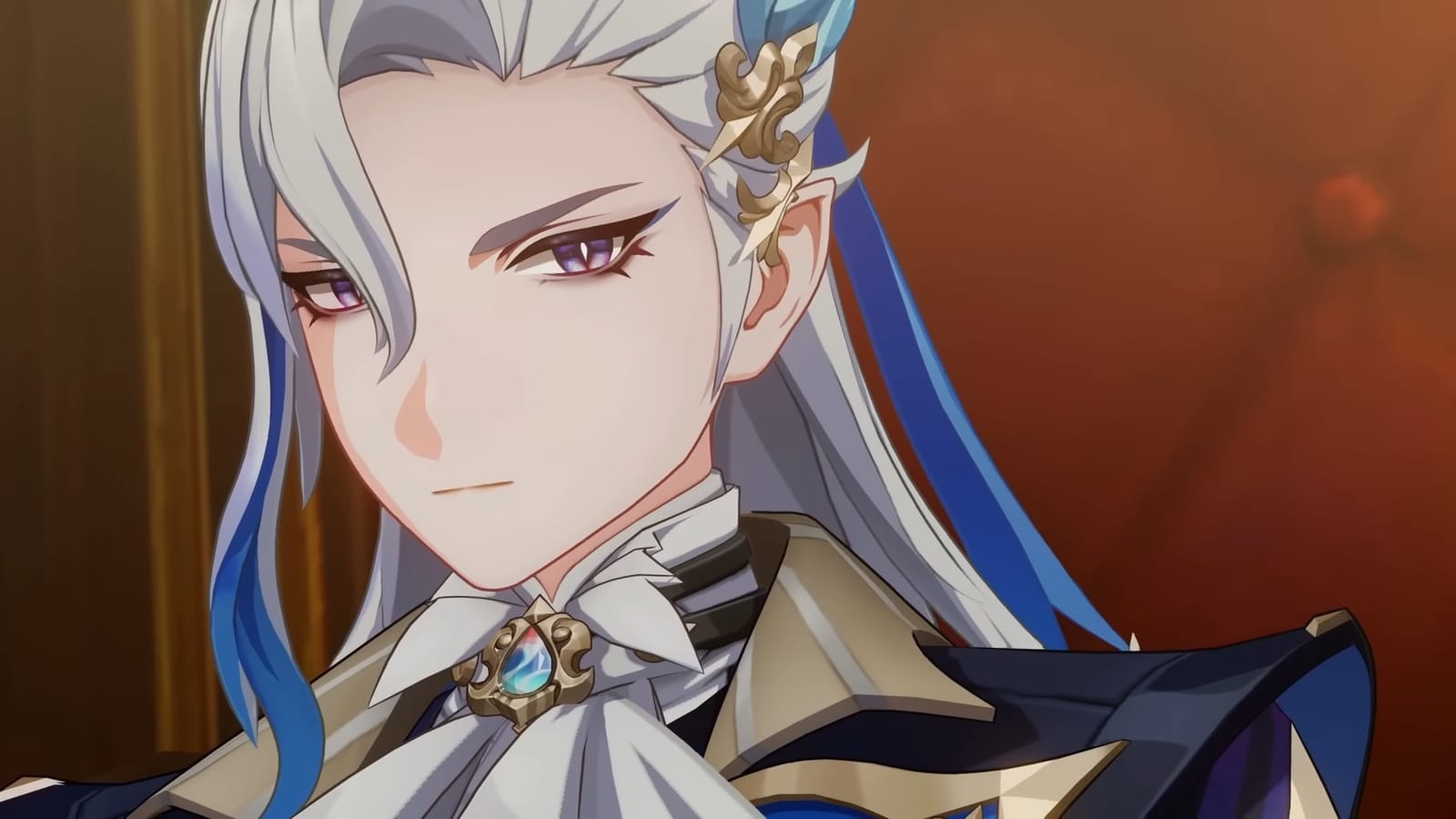 Genshin Impact Neuvillette using his charged attack in the Spiral Abyss