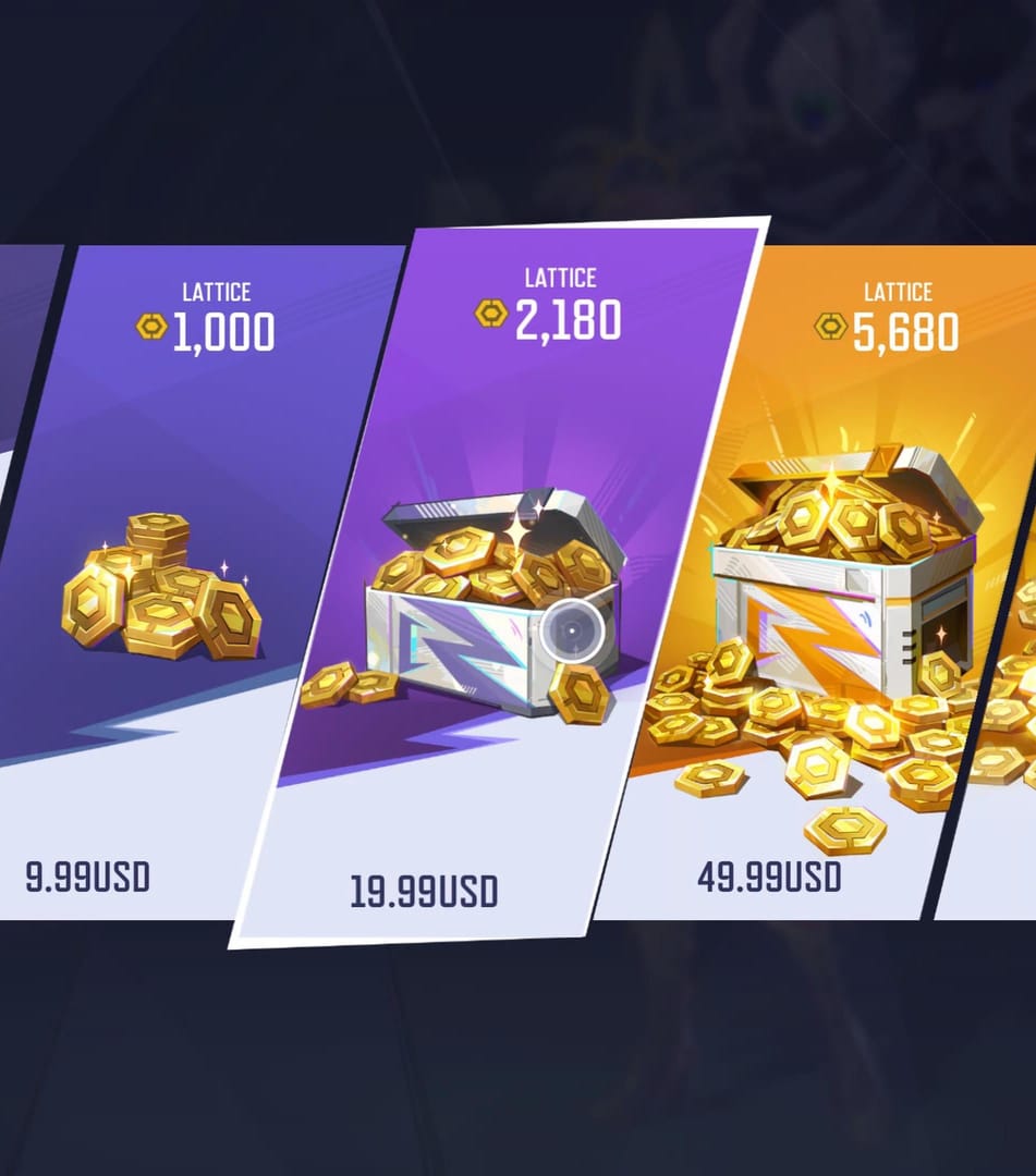 Marvel Rivals Lattice pack pricing and item cost comparison chart for gifting or creator-related purchases