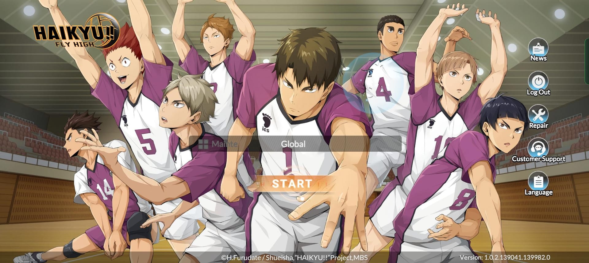 Comparison graphic showing Haikyu!! Fly High account region, physical location, and app store payment region mismatch