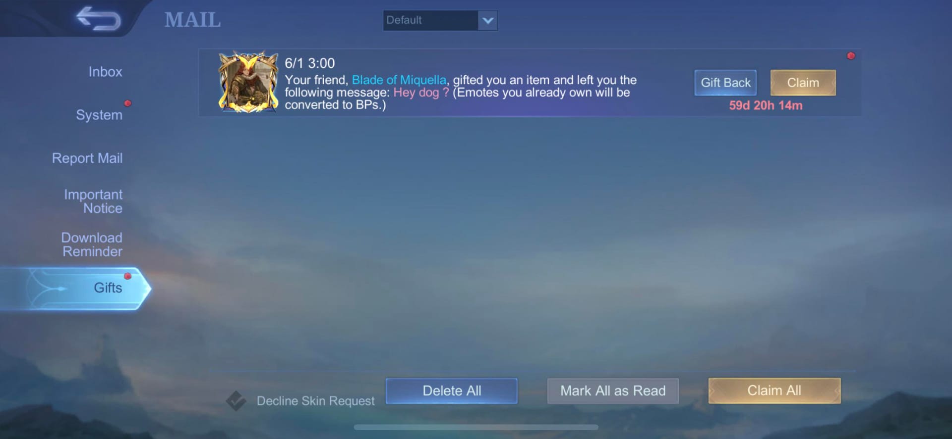 Mobile Legends: Bang Bang 儲值退款與客服處理相關示意畫面