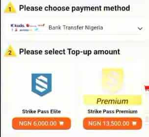 Blood Strike payment confirmation page showing successful top-up, order ID, and saved payment reference after GCash approval