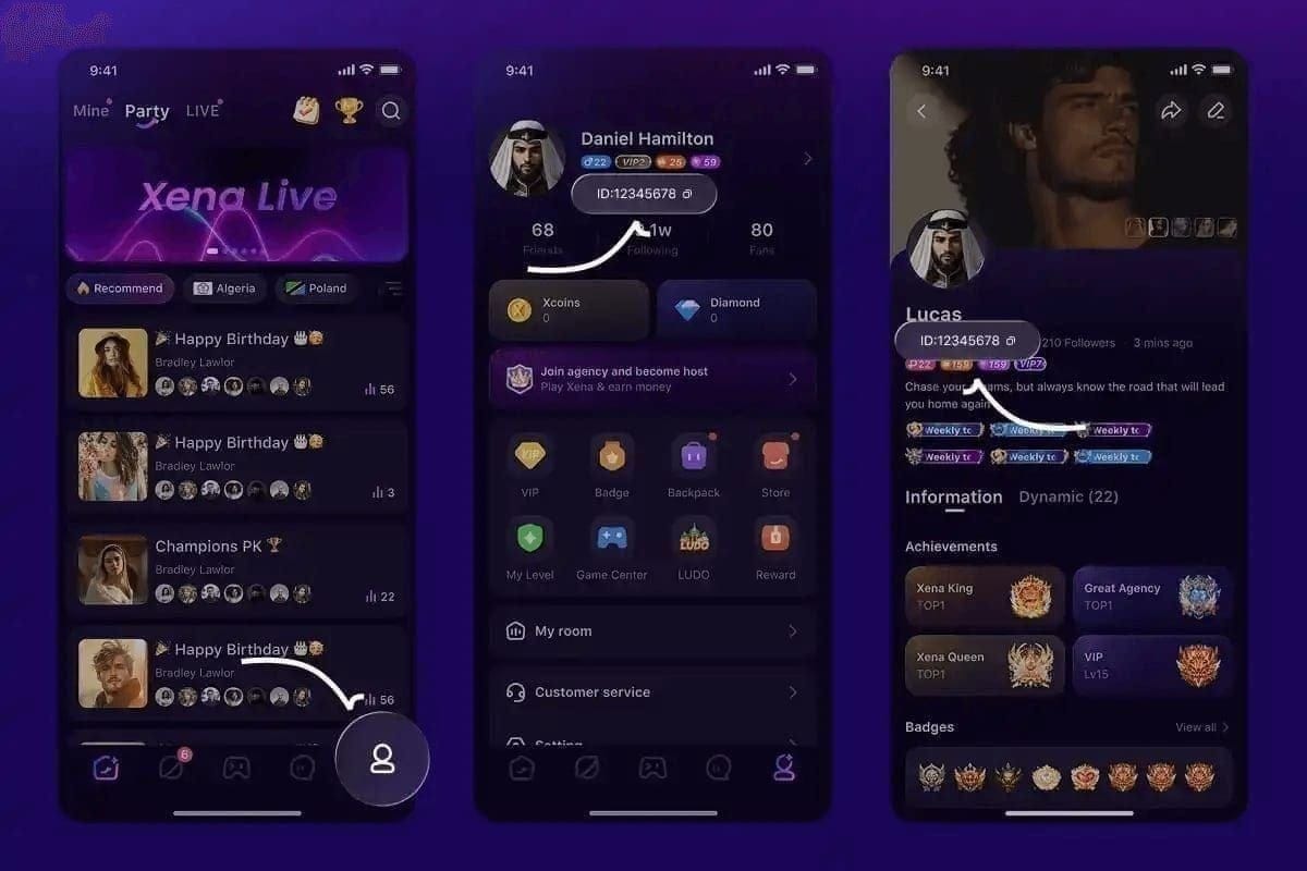 Chart comparing Xena Live coin bundles by value, pack size, and gifting use case