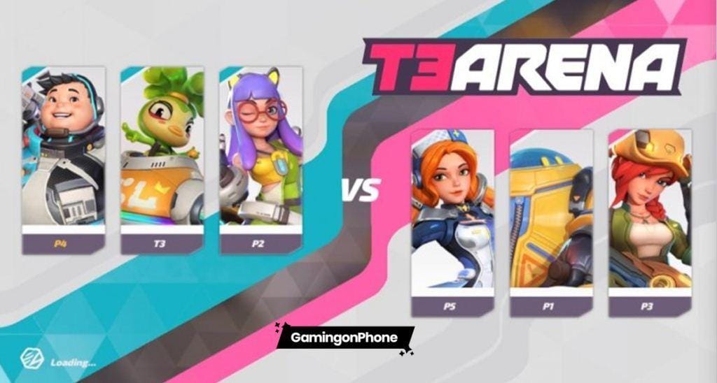 Guide visual for T3 Arena support ticket submission with receipt, order ID, account ID, and missing credit screenshots.