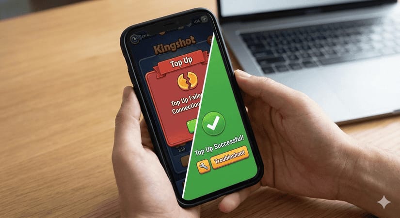 Интерфейс оплаты в мобильной версии Kingshot с выбором безопасных платежных шлюзов