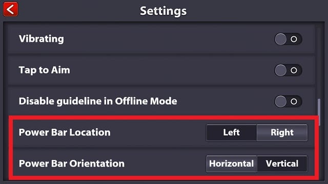 Guide image showing the 8 Ball Pool settings or account screen with restore purchase or subscription-related options