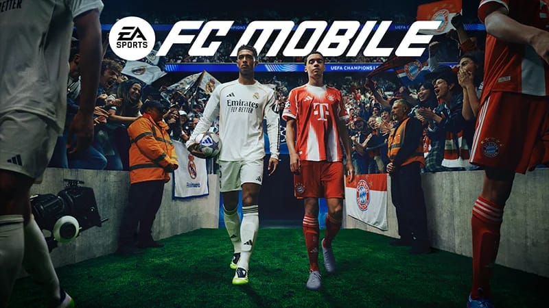 Guide visual for checking EA Sports FC Mobile top up order status through order history, payment platform, and in-game balance