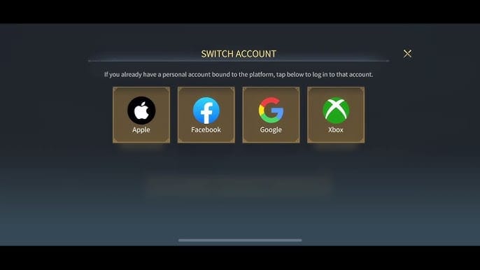 Age of Empires Mobile account or profile screen showing player ID, character name, server, and region details for top up verification