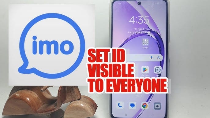IMO app account screen showing where users can find their IMO ID for top up verification