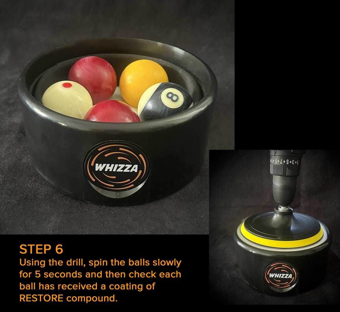 8 Ball Pool app interface showing the Restore Purchases option used to recover Elite membership after purchase