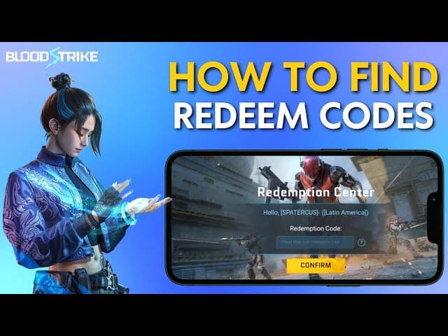 Blood Strike in-game Event tab and redeem code interface screen