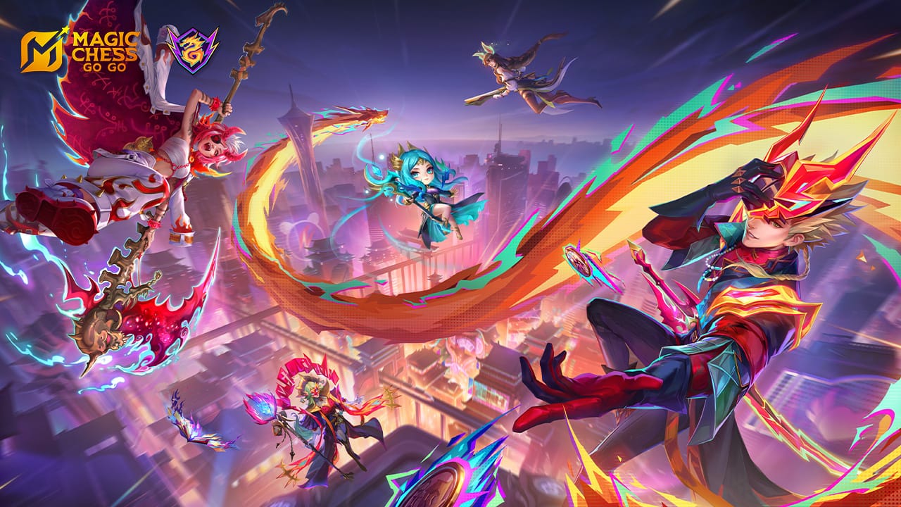 Magic Chess: Go Go account and region verification screen showing profile, bound account, and login context