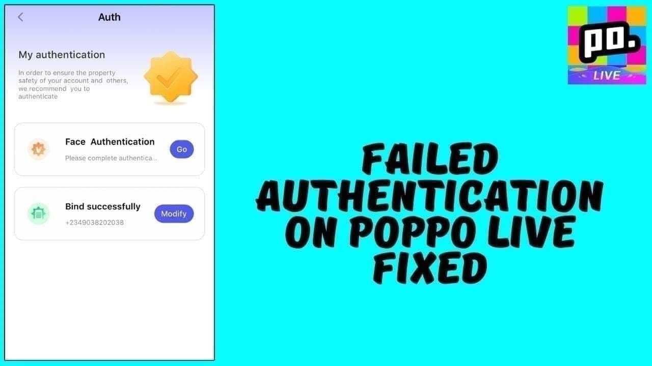 Poppo Live Coins payment troubleshooting screen showing a failed or pending recharge state