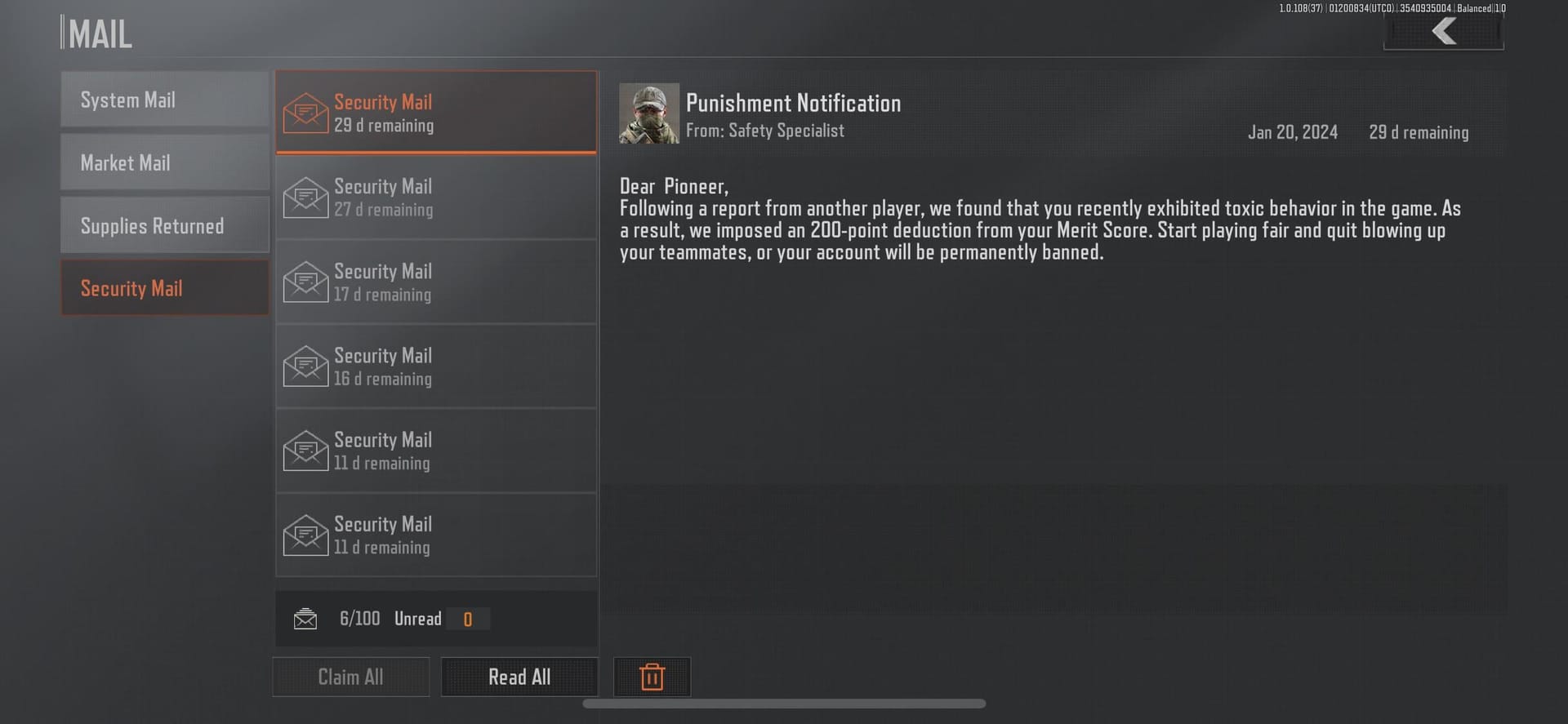 Arena Breakout 儲值問題報修示意，包含客服聯繫與訂單證據準備項目