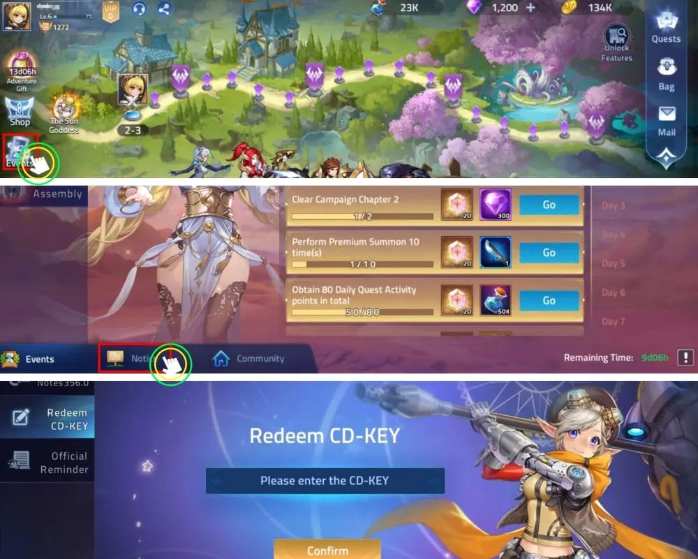 Mobile Legends: Adventure M-Cash checkout screen with package selection and crypto or Binance Pay payment option