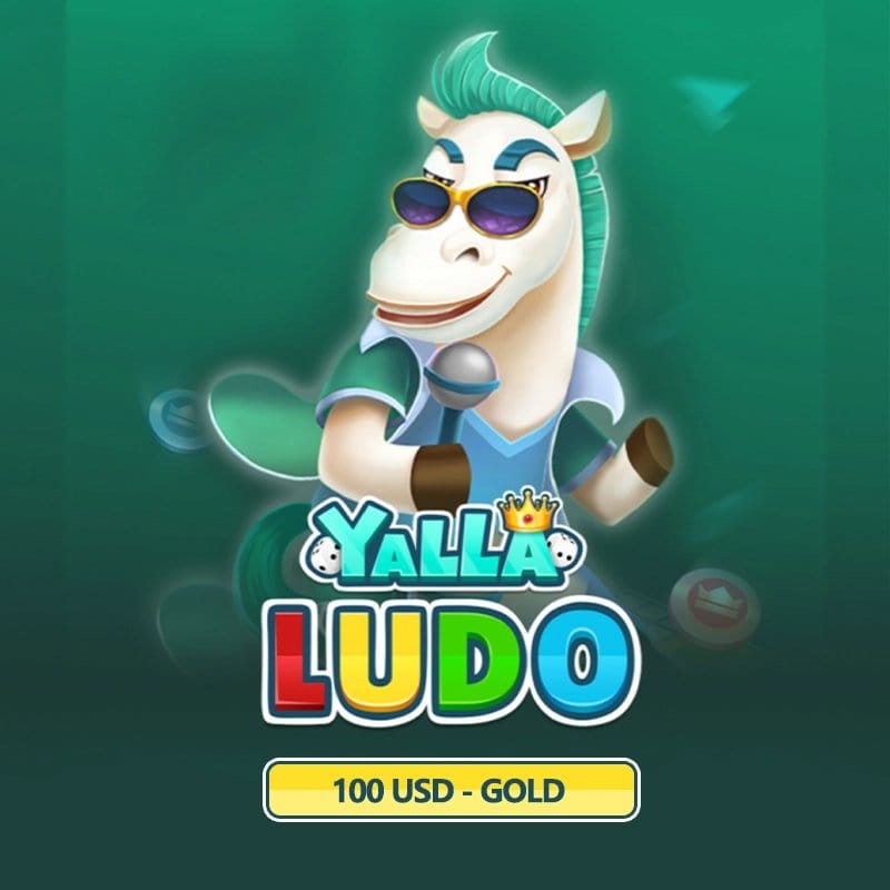 Yalla Ludo Gold PIN redemption page showing ID entry, amount selection, and voucher code submission