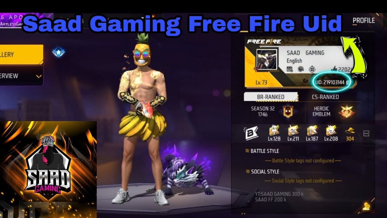 Saada account screen showing where to find the UID before buying a coin pack