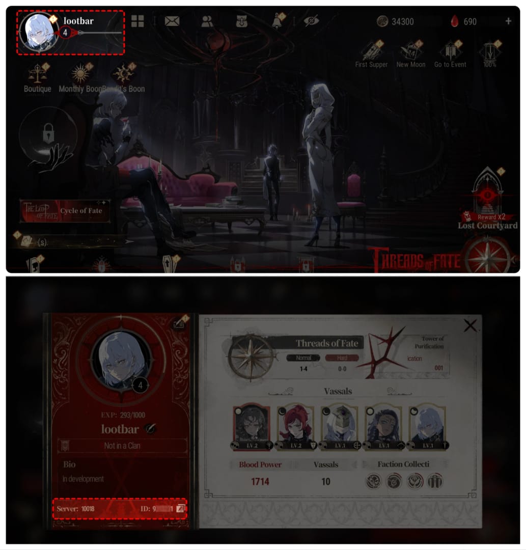 Silver and Blood 官方儲值站月之湍流購買流程示意