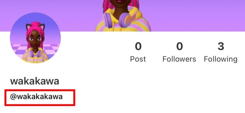 ZEPETO profile or account screen showing where to verify the correct ZEPETO ID before topping up Zems and Coins