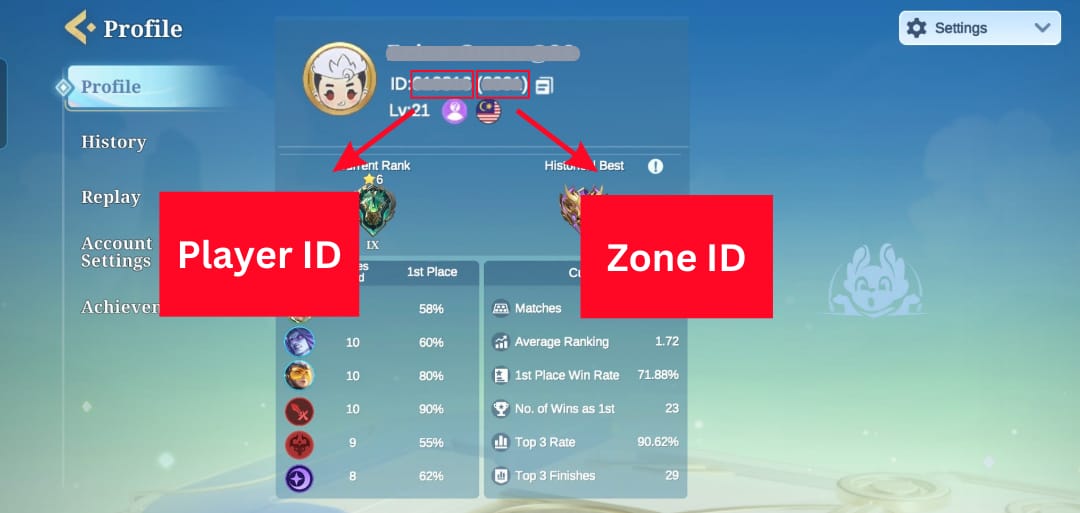 Magic Chess: Go Go recharge guide showing UID and Server ID verification before buying a Weekly Pass or Diamond Pack