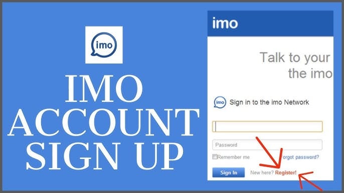 imo app account screen showing profile details and account identity area used to verify the correct account after a diamonds top up
